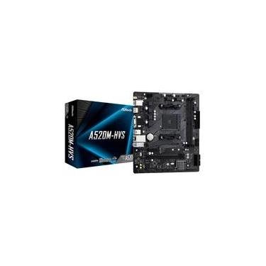 Imagem de Placa-Mãe ASRock A520M-HVS, AMD AM4, Micro ATX, DDR4, Preto - 90-MXBE60-A0UAYZ