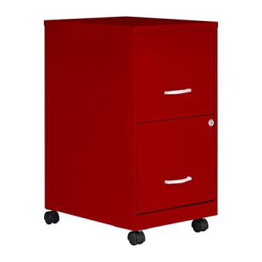 Imagem de Lorell Armário De Arquivo Móvel Sohosoho Soho, Vermelho