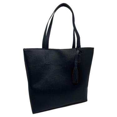 Imagem de Bolsa Feminina Ombro Sacola bag Grande - Boour, Preto