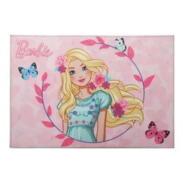 Imagem de Tapete Infantil Jolitex Personagens Menino Menina Oficial, Barbie