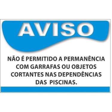 Imagem de Placa para Piscina - Sinalização Interna e Externa em Diversos Materia