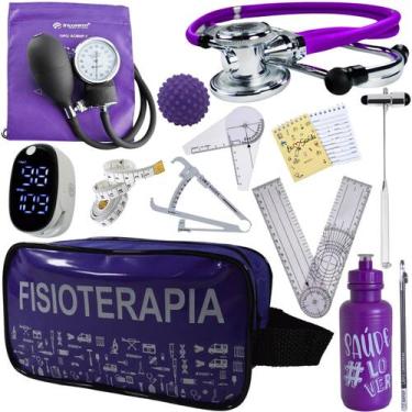 Imagem de Kit Fisioterapia Maleta Goniometro Martelo Buck Completo - Love Saude,