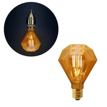Imagem de Lâmpada Diamante Filamento Led 4W Bocal Soquete E27 Luz - CBC