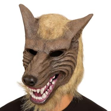Imagem de Máscara de Lobo Realista para Halloween – Fantasia Cosplay em Látex, Acessório Assustador para Festa à Fantasia, Adulto Unissex