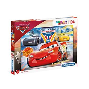 Imagem de Clementoni 27072 -Supercolor Puzzle for Children-Cars, Piston Cup Legends-104 Pieces, Multi-Colour