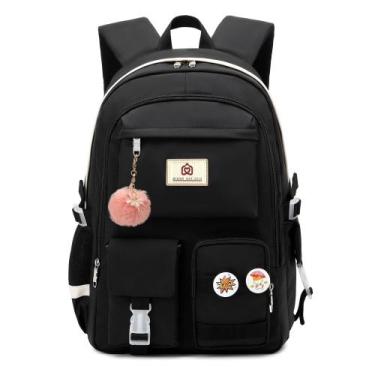 Imagem de Mochila Hidds Laptop 15,6" School College Anti Theft preta