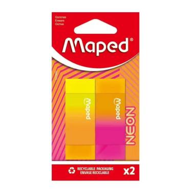Imagem de Borracha escolar Neon com 2 unidades 121900 - Maped