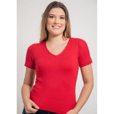 Imagem de Blusa m/c Pau a Pique Modal Vermelho