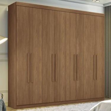 Imagem de Guarda-Roupa Casal Key West 8 Portas 4 Gavetas Jatoba - Pnr Móveis, Ma