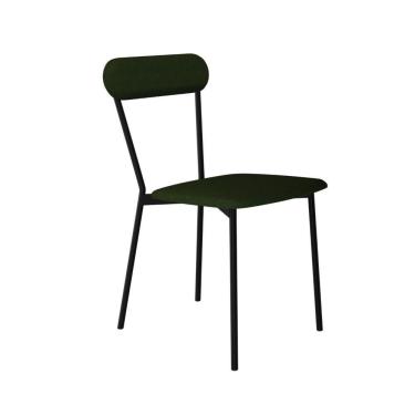 Imagem de Cadeira Vintage Emília Fixa C-4 Pes 450 X 505 X 810 Mm C-1 Un.cy.vd.msg Verde Musgo City