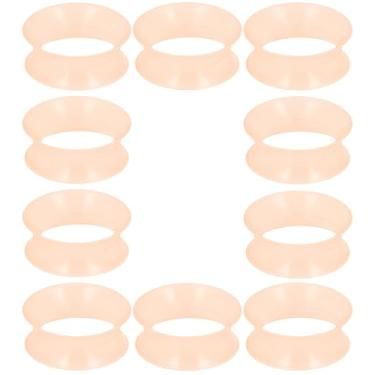 Imagem de Yaalozei Brincos de alargadores de silicone de pele de 20 mm para orelhas 13/40.6 cm kit de alongamento de borracha plugue de túnel macio orelha plástico duplo alargador calibre tamanho 20 mm piercing