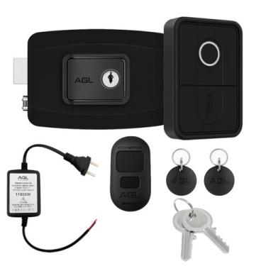 Imagem de Fechadura Externa de Portao com Controle Remoto Biometria Tag - AGL