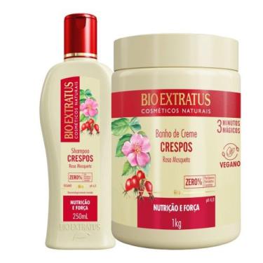 Imagem de Kit Crespos 1 Shampoo 250ml 1 Banho 1kg Bio Extratus - BIOEXTRATUS