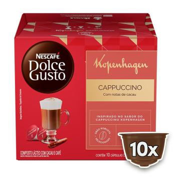 Imagem de NESCAFÉ Dolce Gusto Kopenhagen Cappuccino 10 cápsulas