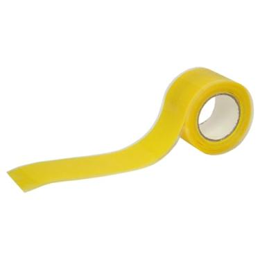 Imagem de Deevoka Caiak Paddle Paddle Fita fita adesiva Fita de silicone Faixa de vedação para pesca Equipamento de ginástica Dragon Boat Canoe, Amarelo