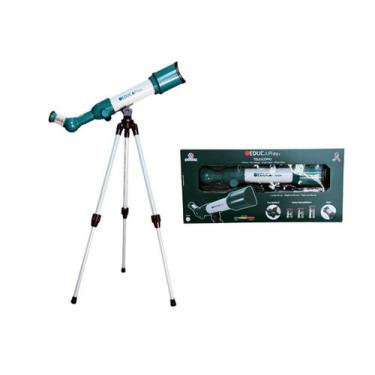 Imagem de Telescópio de Brinquedo com até 80x de Zoom Verde Educaplay - Polibrin