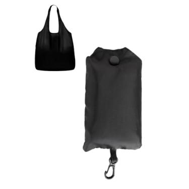 Imagem de 1 bolsa de compras dobrável, lavável reutilizável, sacola de nylon para mulheres e homens