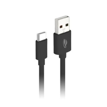 Imagem de Cabo Usb Tipo C 1 Metro Dados E Carregamento Turbo 3A Preto - C3tech