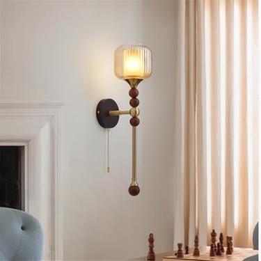 Imagem de Luminária de parede contemporânea LED estilo retrô americano para sala de estar, quarto, escritório, casa de campo, hotel, escada, corredor (Estilo 8)
