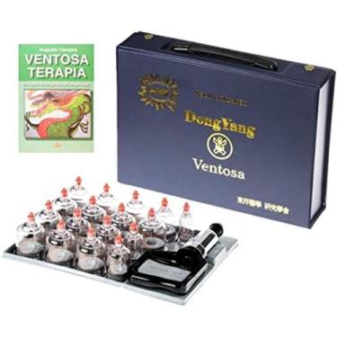 Imagem de Kit Ventosa Com 17 Copos Dong Yang com Livro Ventosaterapia