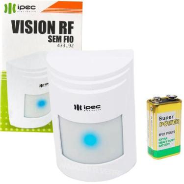 Imagem de Sensor De Presença Alarme Infravermelho Sem Fio 433,92mhz Com Suporte 