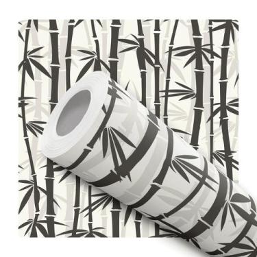 Imagem de Papel de Parede Vinílico Bambu Bambuzal Japonês Sala 1m - DELIQUADROS
