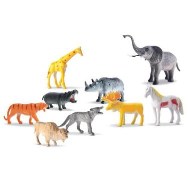 Imagem de Brinquedo Kit Animais Selvagens 12 peças Na Solapa - Bee Toys
