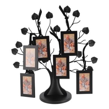 Imagem de Moldura de Metal para Fotos de árvores Genealógicas Moldura de árvore Genealógica Multiuso, Inovadora e Elegante, árvore Genealógica Com 6 Molduras Suspensas para Decoração de Casa