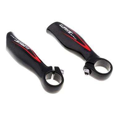 Imagem de barenx 2 peças de fibra de carbono Mountain Bike Bar Ends Handle Bar Grip MTB Acessórios para bicicleta