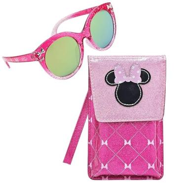Imagem de ARKAID Óculos de sol Minnie Mouse com estojo | Conjunto de 2 peças para crianças | Óculos e estojo de pulso para meninas