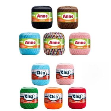 Imagem de Kit 5 ANNE 65 E 5 CLEA125 Linha Crochê Circulo