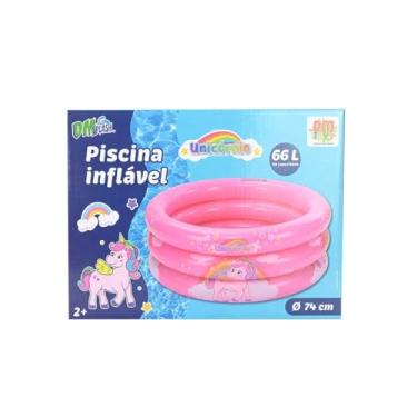 Imagem de Piscina Inflável Unicórnio 66L - DM Toys