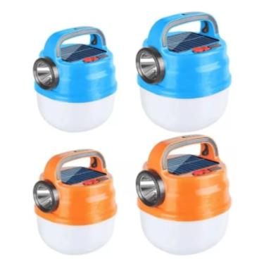 Imagem de Lampada para Camping, Lanterna Lâmpada Solar e Usb de Acampamento Holofote Passeio Noturno, 25×14×11.5cm