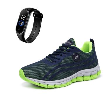 Imagem de Combo Tênis Masculino Com Relogio Fino Ideal para Caminhar, Treinar e Usar no Dia a Dia-Masculino