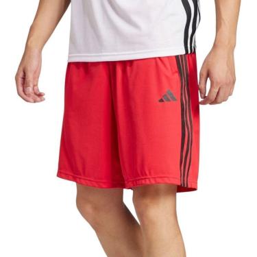 Imagem de Bermuda Adidas Essentials 3 Stripes Masculina - Vermelho 2GG-Masculino