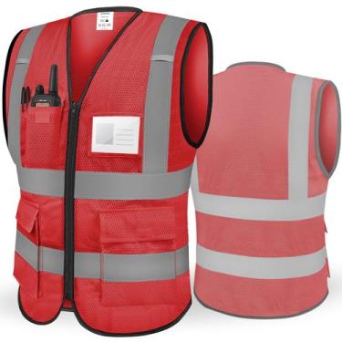 Imagem de Colete de segurança TICONN High Visibility Class II Red XL