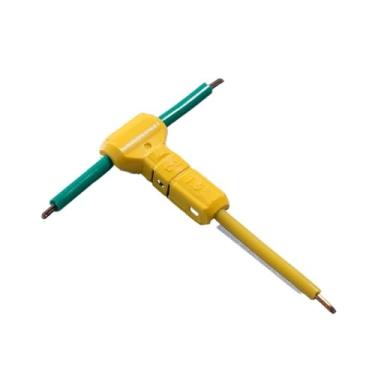 Imagem de Terminal de crimpagem de emenda rápida T-3 100PCS tipo T 16-15AWG 1,5 mm2 conector de fio trançado sólido de 1,5 mm