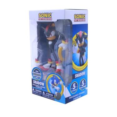 Imagem de Just Toys LLC — Buildable Sonic The Hedgehog [Shadow] Figure Series 1 │ 4″ Collectible Toy, Interchangeable Arms & Accessories, Ages 6+ (Knuckles, Sonic, Knuckles, Amy Rose, and Shadow)