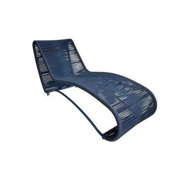 Imagem de Espreguiçadeira De Área Externa Em Alumínio E Corda Náutica - Sarah Mó