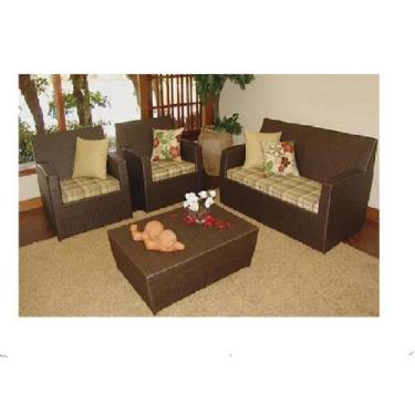 Imagem de Conjunto De Sofa Fibra Com 2 Poltronas Varanda Piscina Sala - Sarah Mó