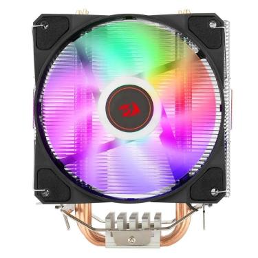 Imagem de Air Cooler Redragon Tyr Led Rainbow 120mm Compatível Amd Intel Preto Cc-9104