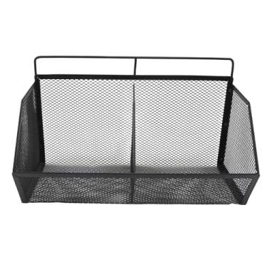 Imagem de KUIDAMOS Cesta de Cozinha Suspensa Adesiva, Sem Broca, Montagem na Parede, Armazenamento de Arame, Moldura Pequena para Despensa de Alimentos, 2 Grades para Cozinha, Banheiro, Lavanderia, Metal 25,5