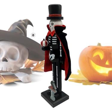 Imagem de Soldado quebra-nozes de Halloween | Decoração de estatuetas de esqueleto de vampiros, decoração de quebra-nozes de | para cozinha, lareira, armário de festa, mesa, janela, balcão de mesa