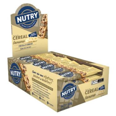 Imagem de Barra de Cereais Nutry Banana 24 Unidades 22g, Banana