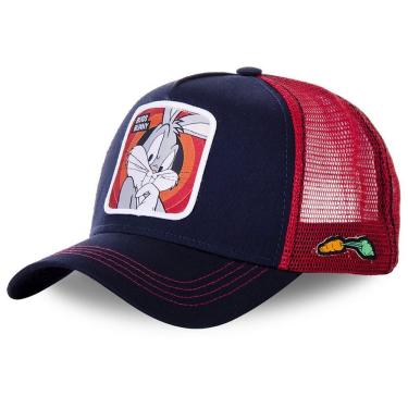 Imagem de Boné de beisebol Bugs Bunny Snapback Hat Anime Hip Hop Flat