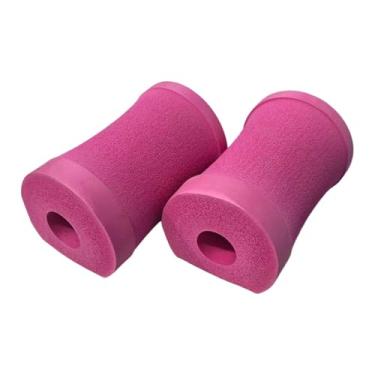 Imagem de RNXRZANK Almofadas para Flexões para Exercícios No Chão, Pilates em Casa, Suporte de Pulso Portátil E Confortável para Treinamento de Força, Rosa Rosa