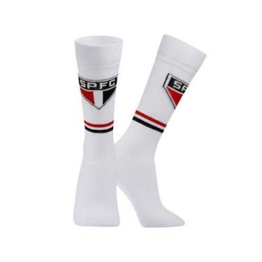 Imagem de Meião do São Paulo Futebol Salão Campo Infantil Juvenil - RIKAM, 34 ao