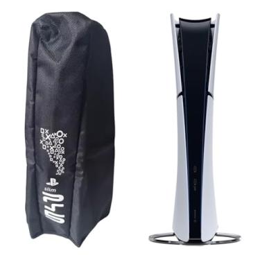 Imagem de Capa Antipoeira Para PS5 Slim Vertical, Proteção Contra Poeira Para Console PS5 Slim, Capa à Prova d'água Antiarranhões Para Console PS5 Edição Digital Slim e Edição de Disco, Plasytation 5 Slim