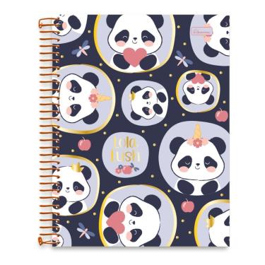 Imagem de Caderno Universitário 10 Matérias Lola Lush Capa Dura 160 Folhas Cadersil Roxo