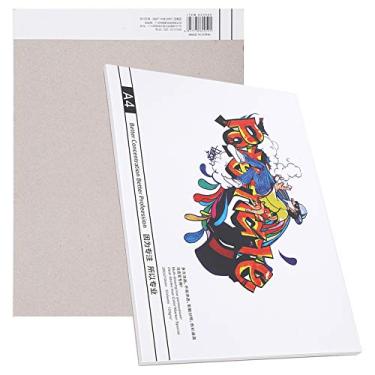 Imagem de GLOGLOW Bloco de Marcadores, Livro de Esboço Encadernado Em Plástico, Papel de Desenho Frente e Verso, Design Resistente a Sangramento, Cavalete Portátil para Designers, para Storyboards de Animação, Esboços de Moda, Interiores